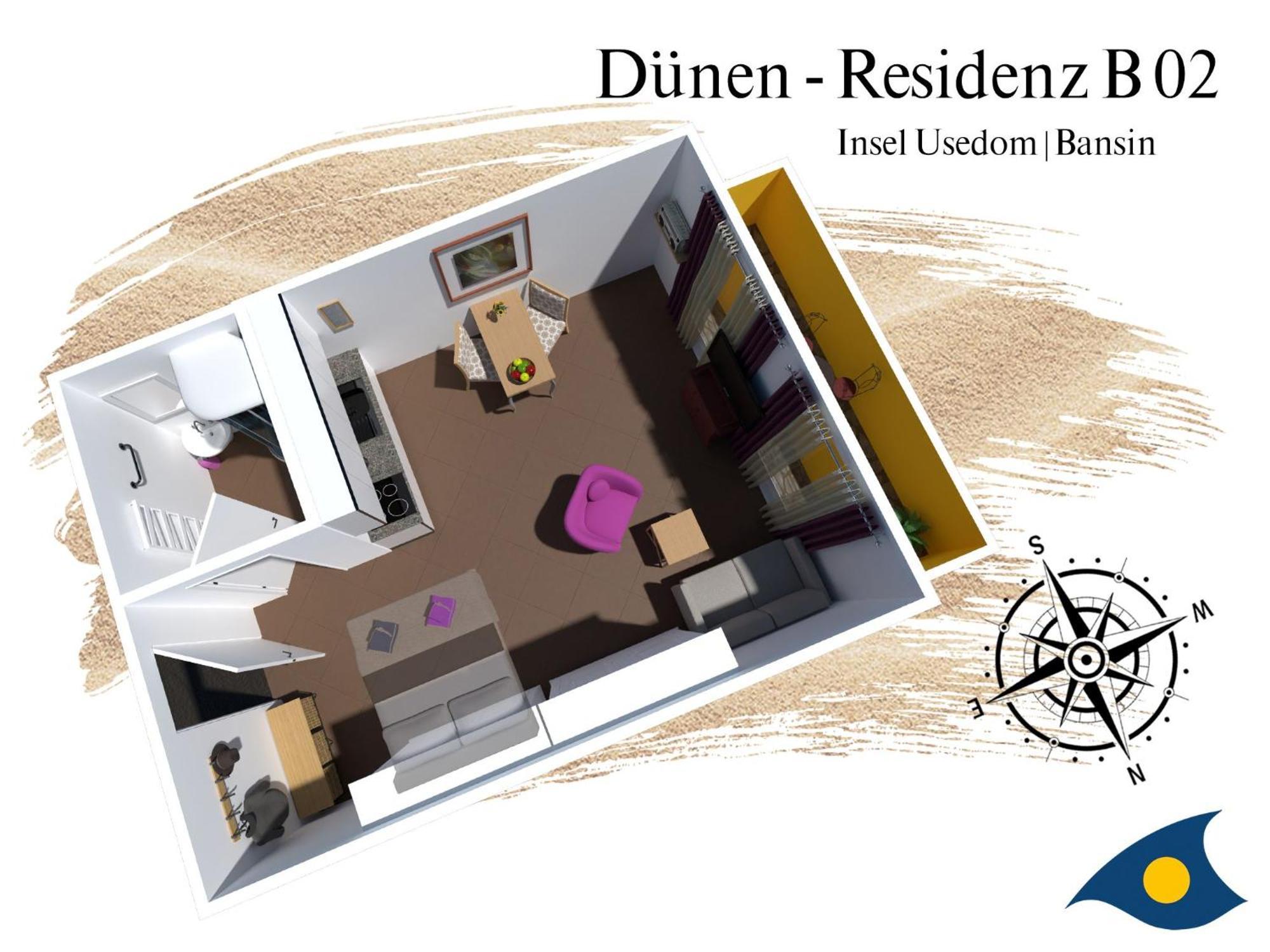 Duenen-Residenz B 02 Apartment Heringsdorf  Exterior photo